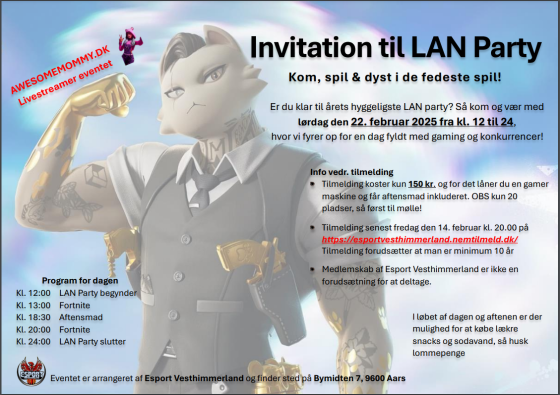 Lan Party 22 februar 12:00 - 24:00